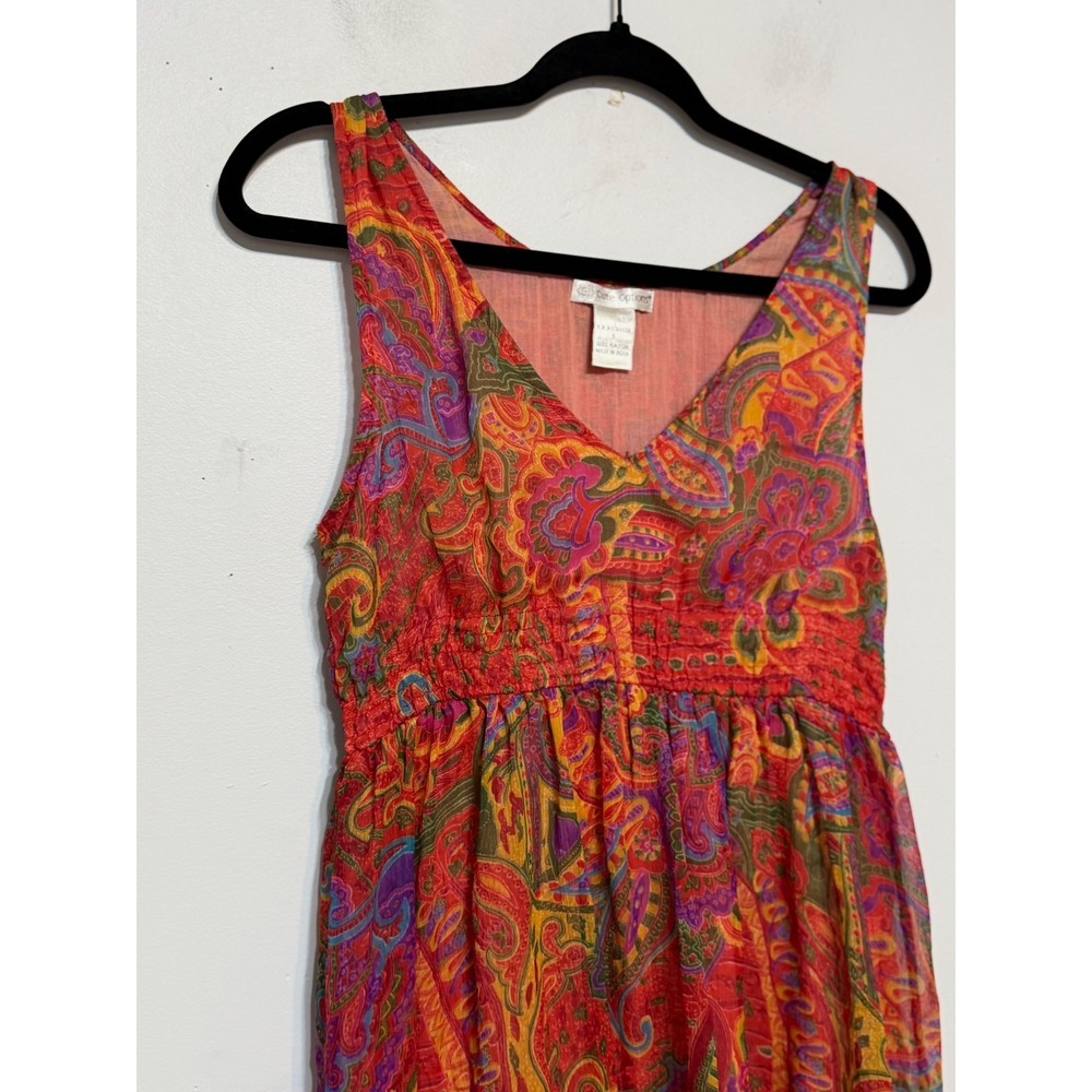Cute Options Boho Paisley Dress Womens Small Indie Femme Festival Cottagecore - Picture 5 of 7